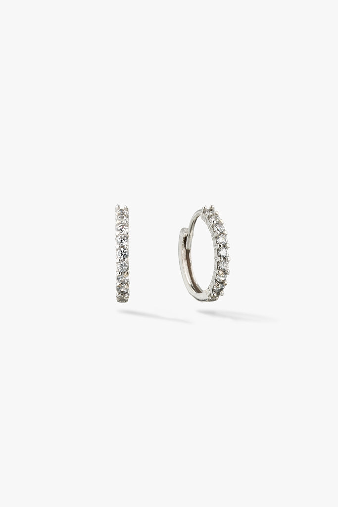 Zirconia Hoop earrings