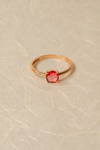 Bague Quartz Rose Brillant