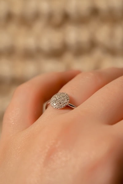 Bague Magnolia Diamant Blanc