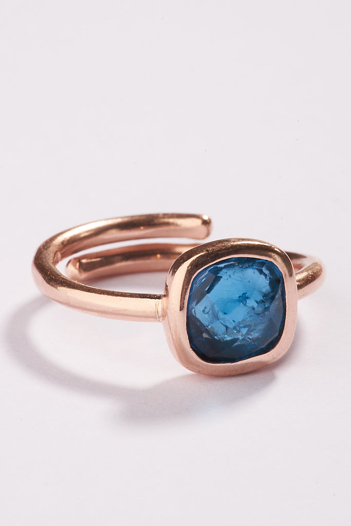 Bague Quartz Bleu