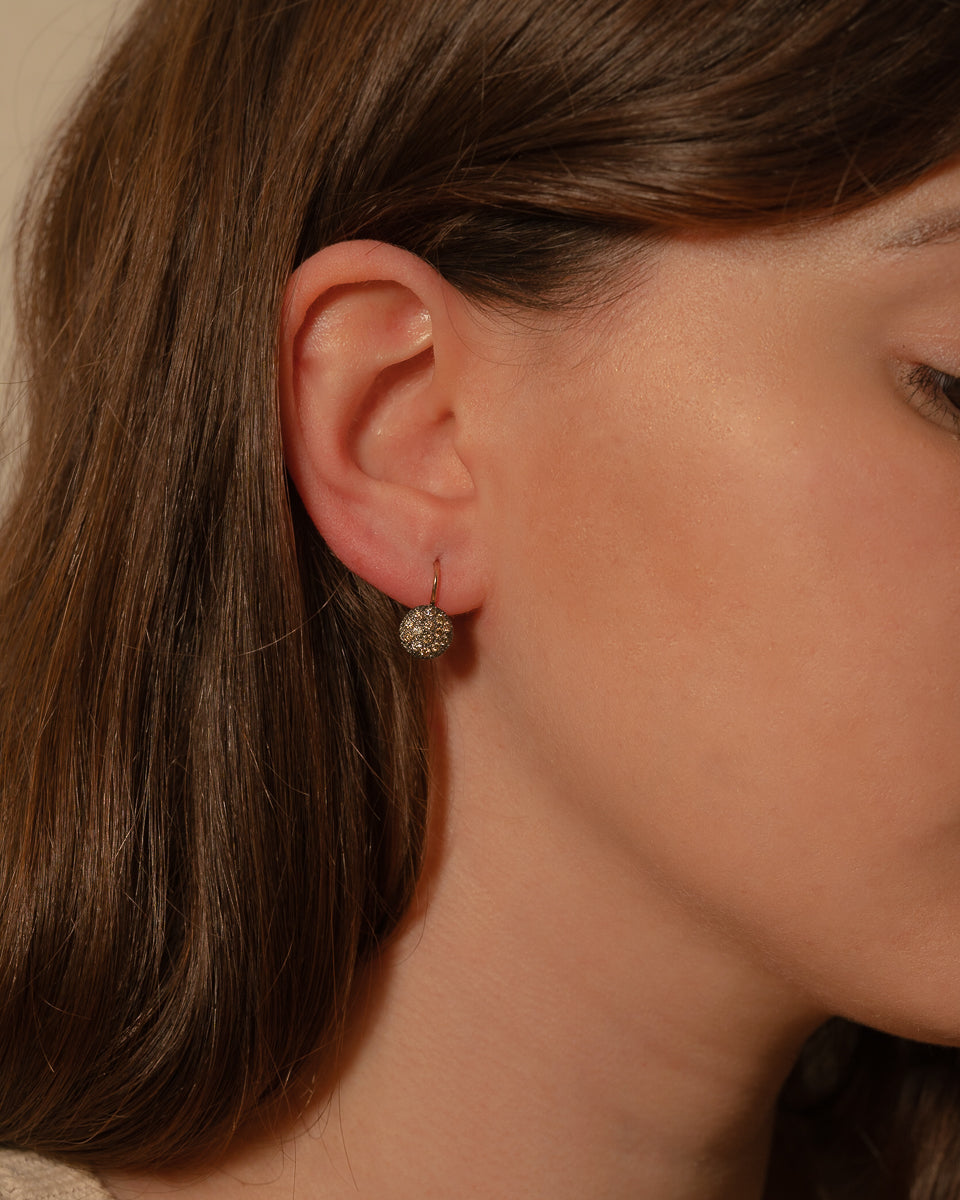 Glory earrings - Diamante Brown