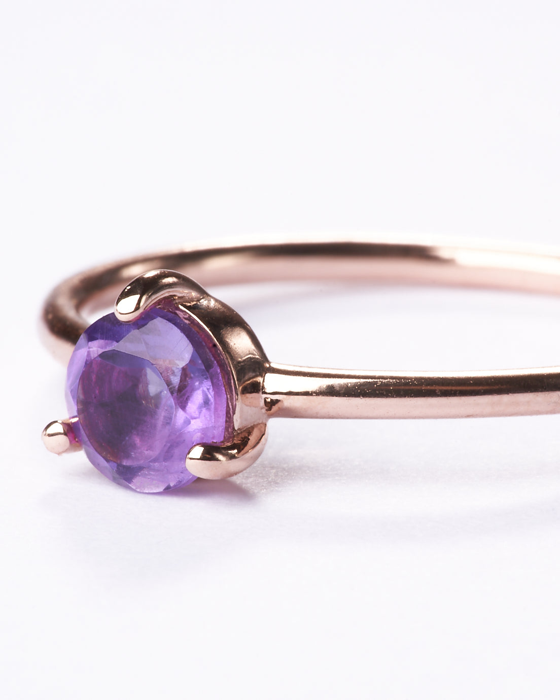 Bague améthyste rêve lilas