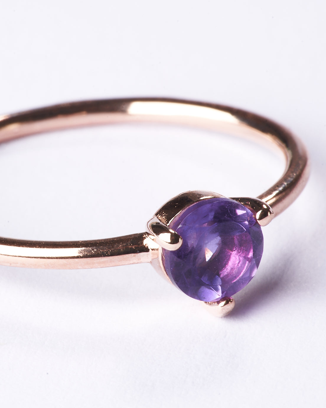 Bague améthyste rêve lilas