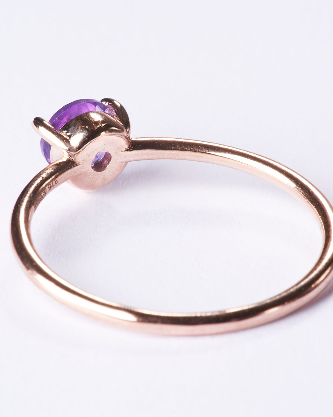 Bague améthyste rêve lilas