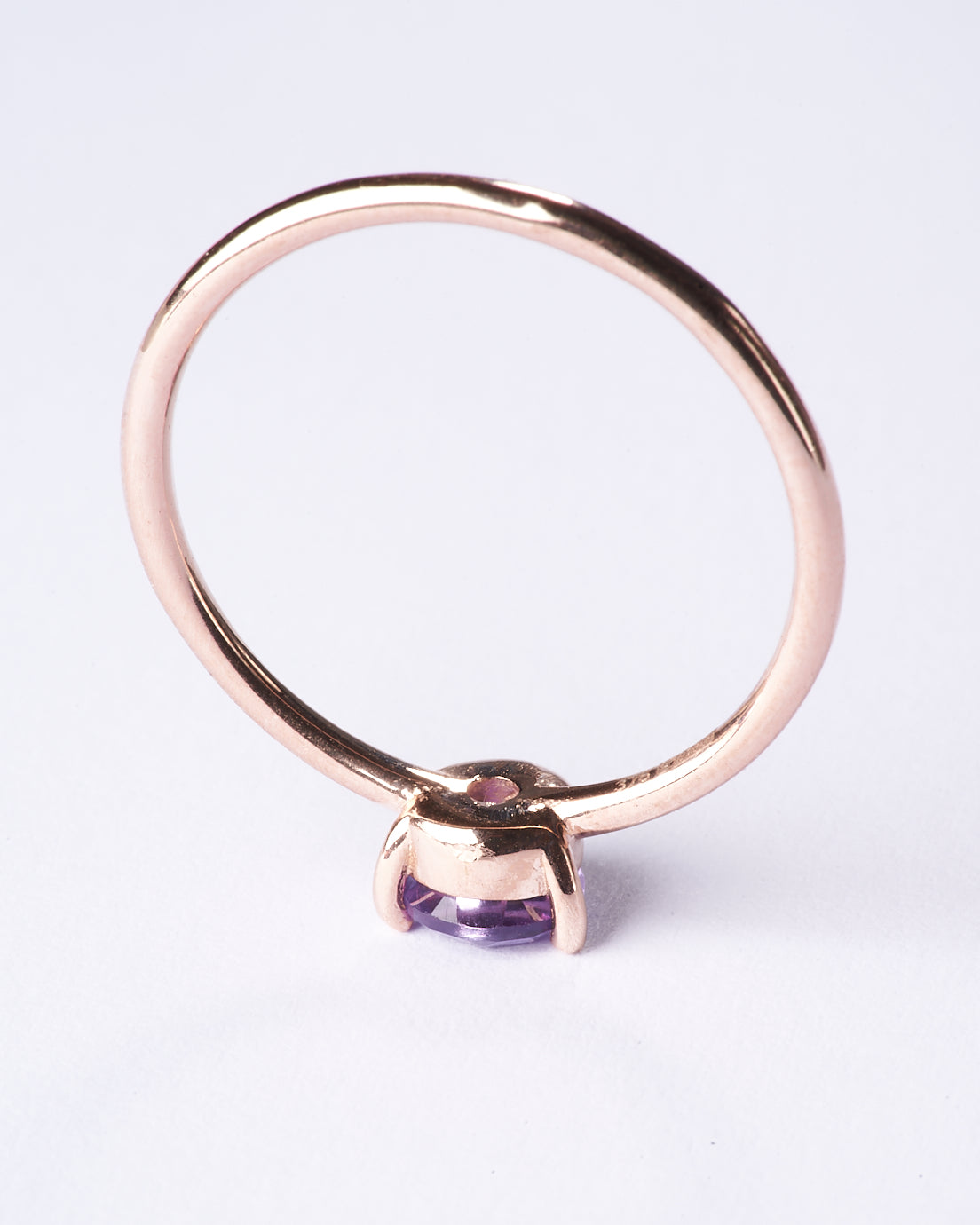 Bague améthyste rêve lilas