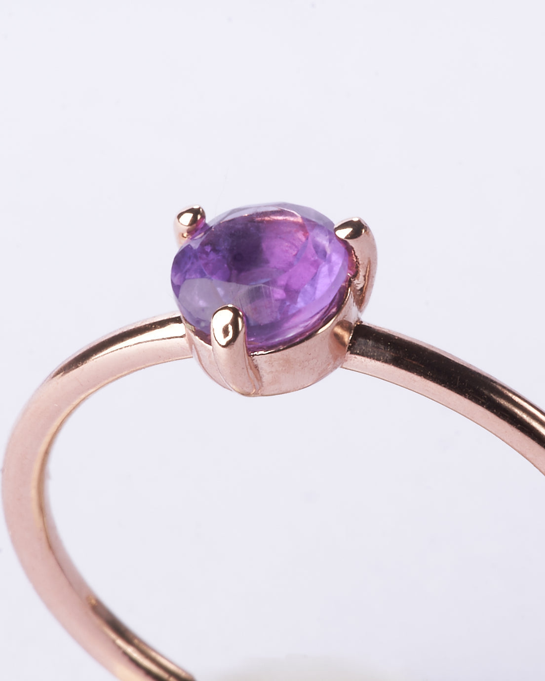 Bague améthyste rêve lilas