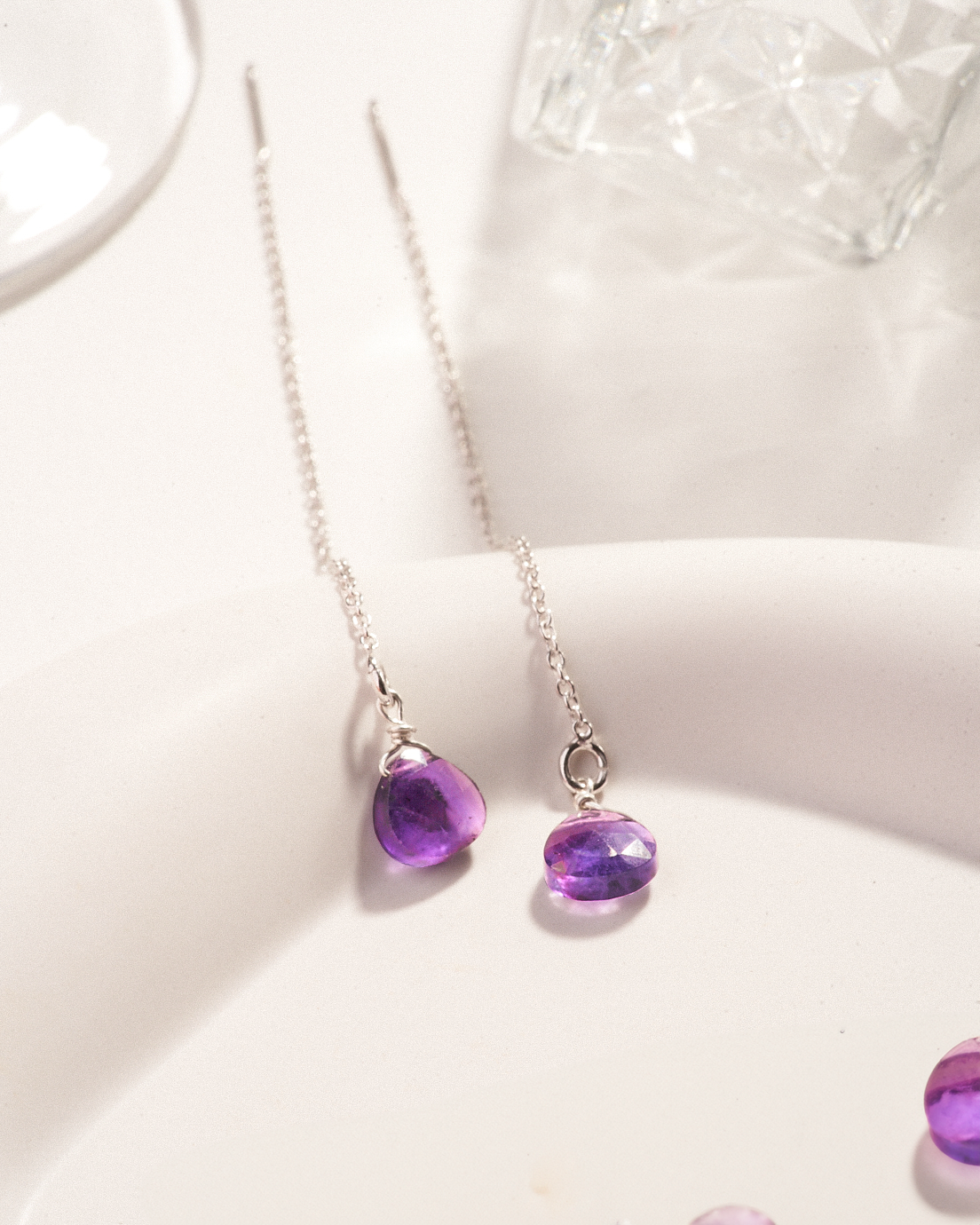 Droplets Earrings (Amethyst)