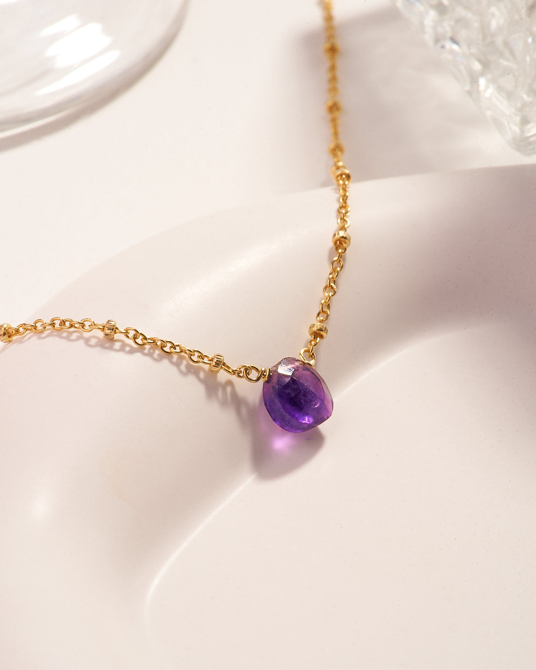 Droplet necklace - Ametista