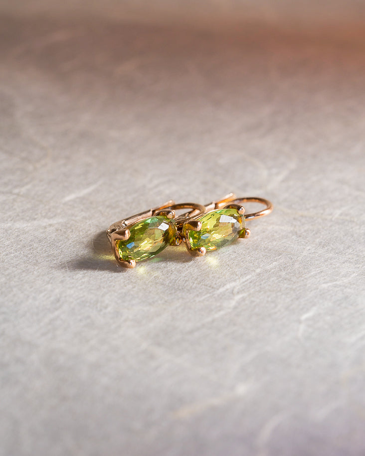 Opium Earrings (Green Peridot)