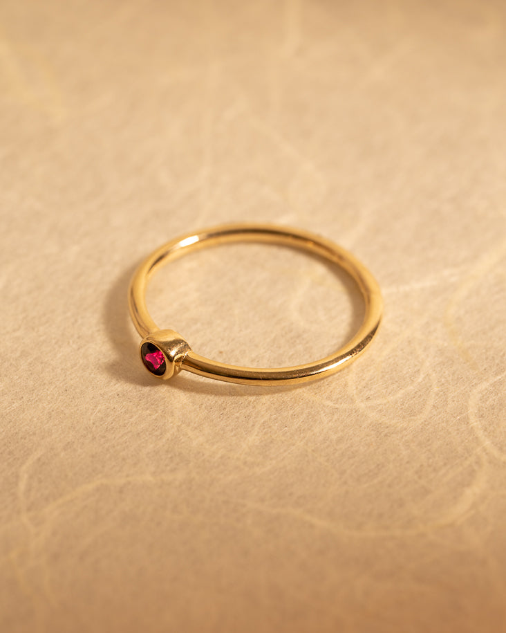 Belle Ring (Red Cubic Zirconia)