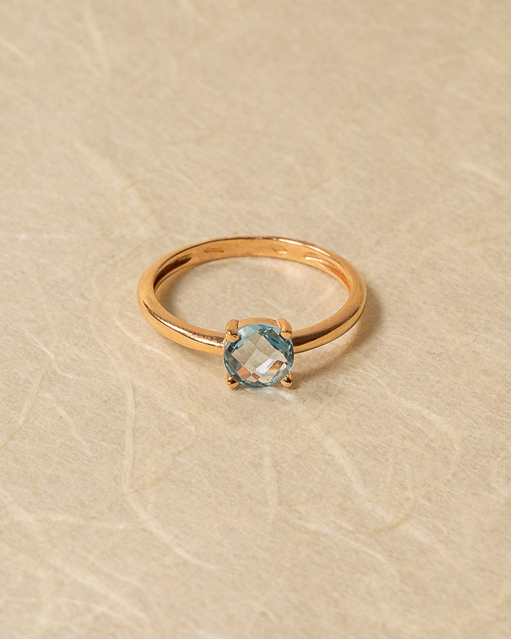 Glowy Ring (Blue Hydro Topaz)