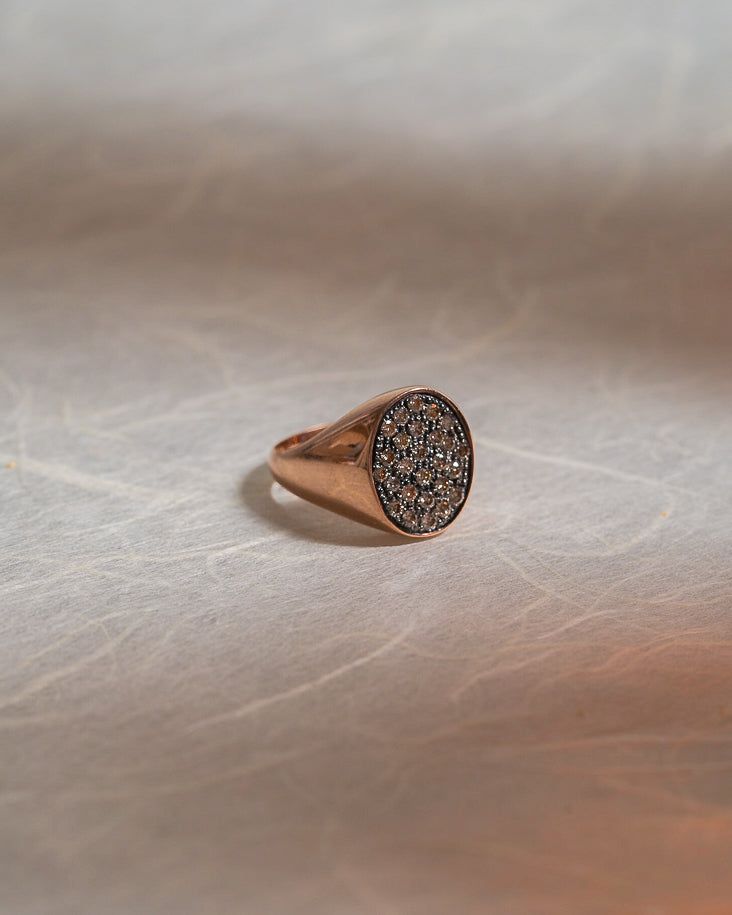 Bague Irina en diamant marron