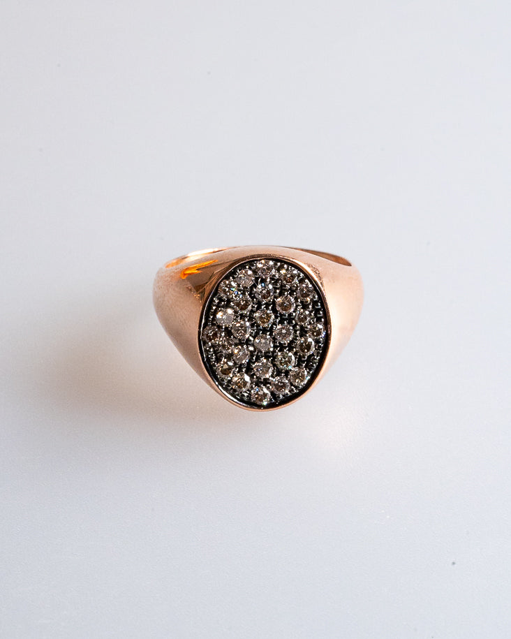 Bague Irina en diamant marron