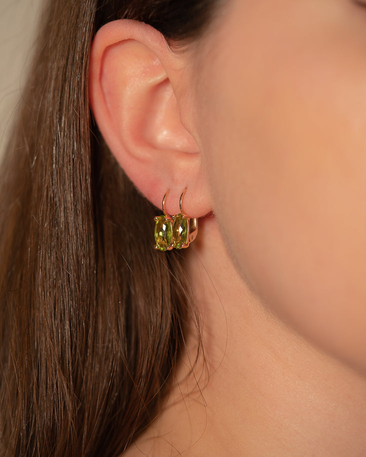 Opium Earrings (Green Peridot)