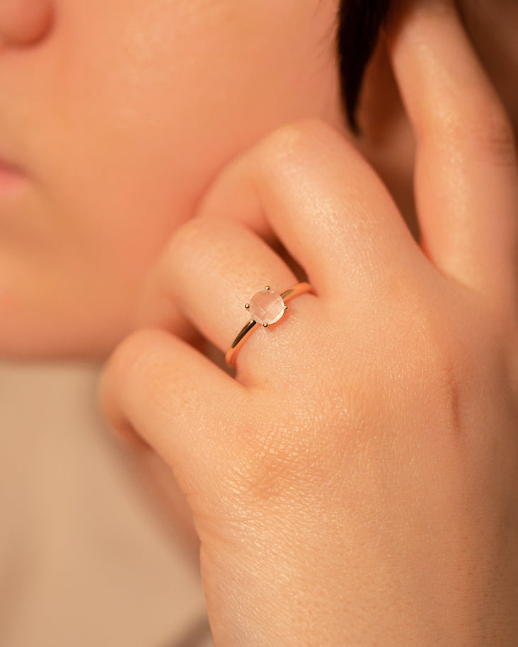 Glowy Ring (Hydro Pink Quartz)