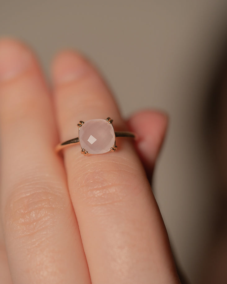 Princess Ring (Hydro Rose Quartz)