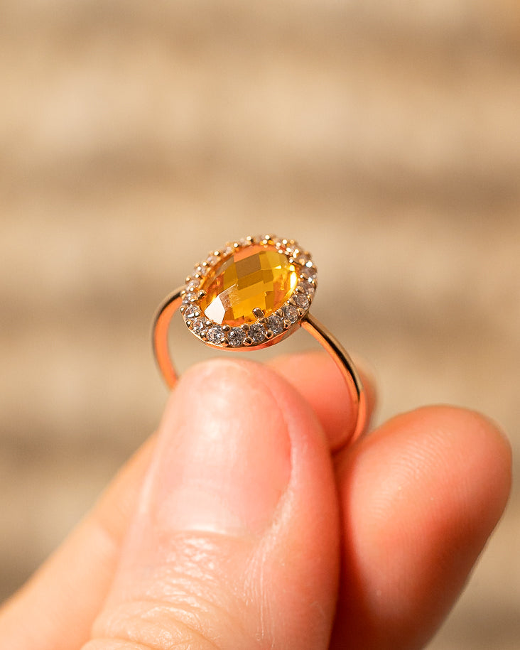 Versailles Ring (Hydro Citrine Quartz)