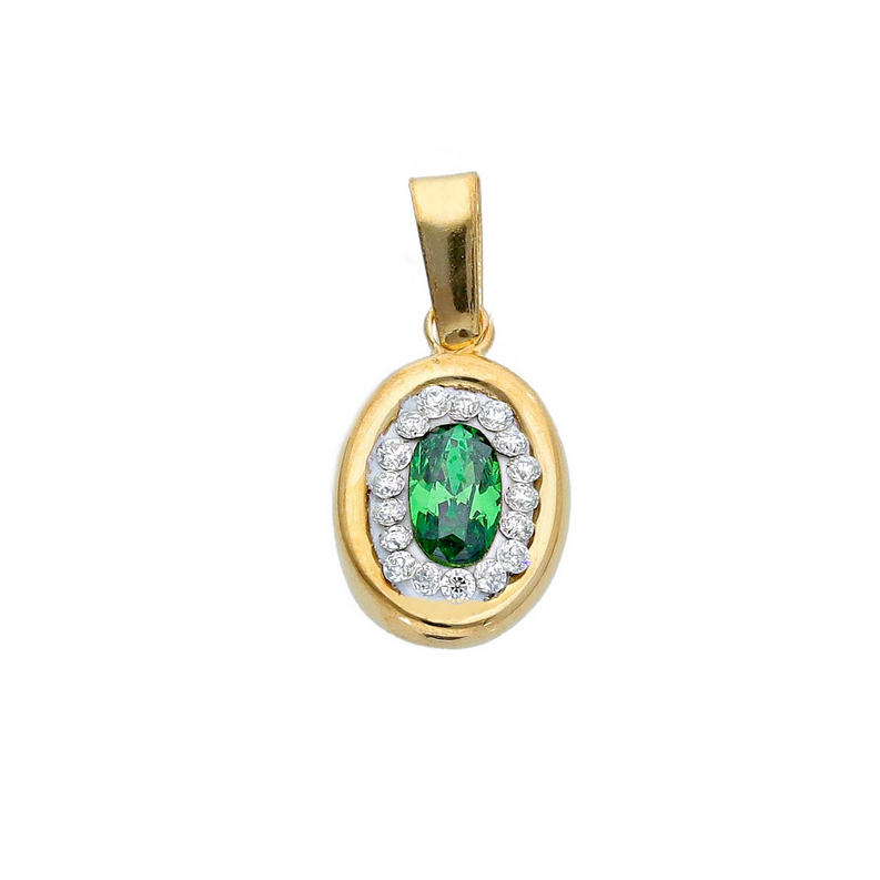 Antique Emerald Charm