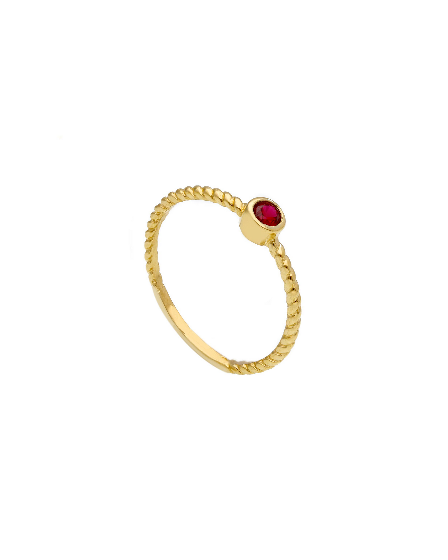 Belle Ring (Red Cubic Zirconia)