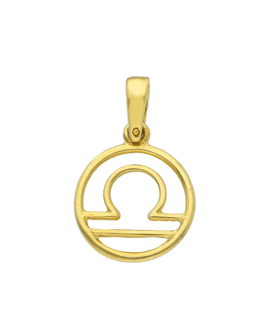 Charm Horoscope oro giallo 18k segno zodiacale bilancia
