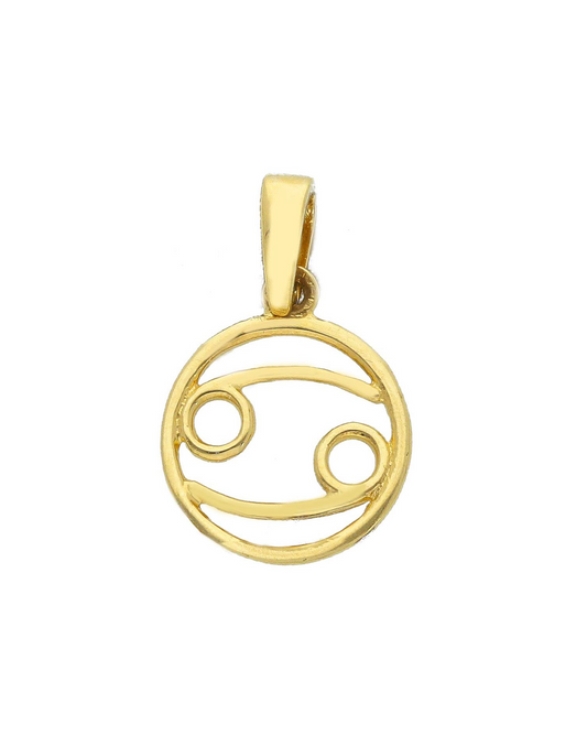 Charm Horoscope oro giallo 18k segno zodiacale cancro
