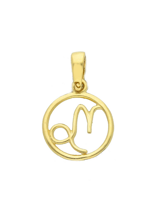 Charm Horoscope oro giallo 18k segno zodiacale capricorno