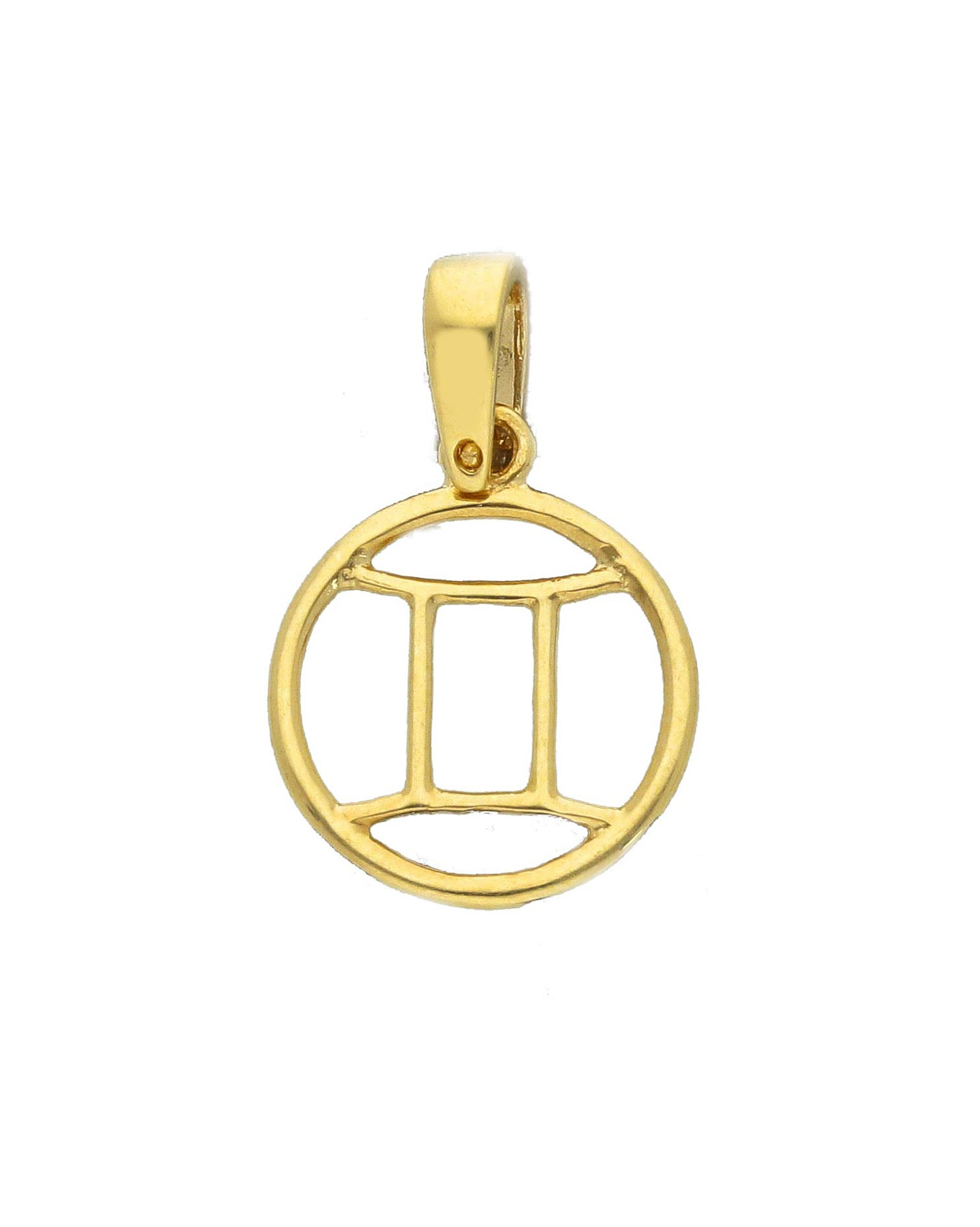 Charm Horoscope oro giallo 18k segno zodiacale gemelli