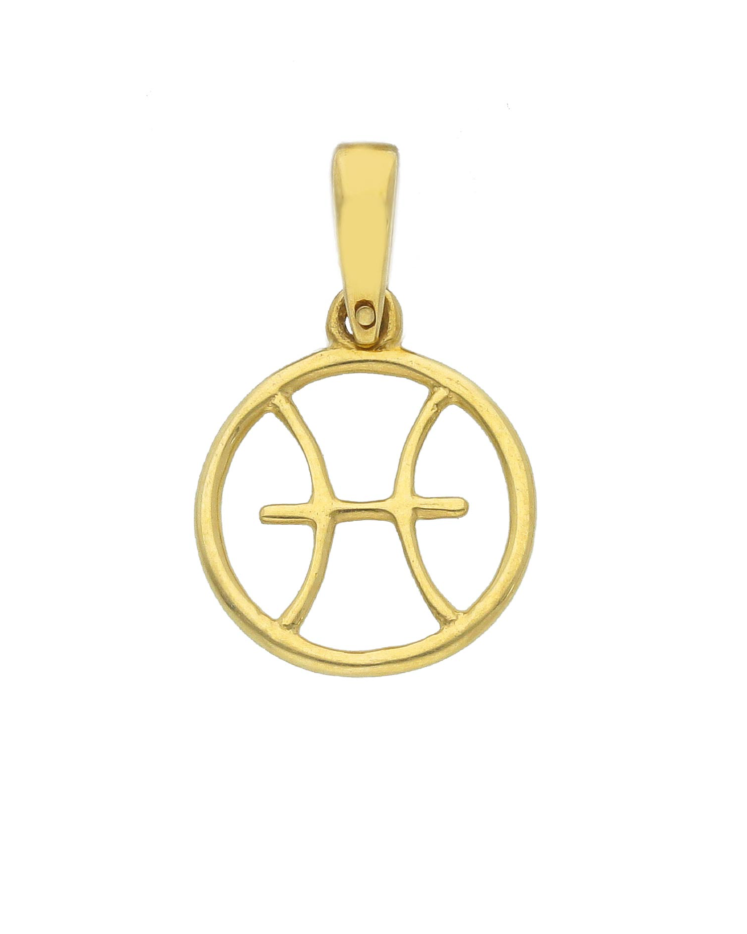 Charm Horoscope oro giallo 18k segno zodiacale pesci