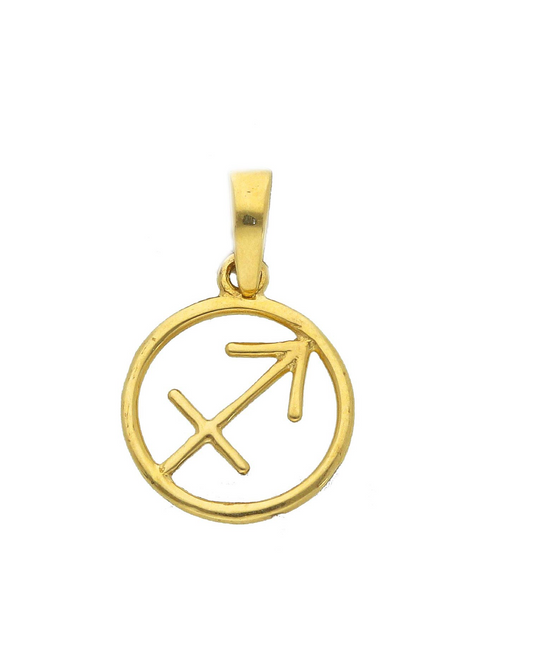 Charm Horoscope oro giallo 18k segno zodiacale sagittario