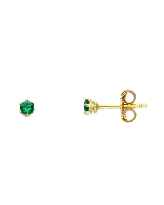 Boucles d'oreilles vert foncé