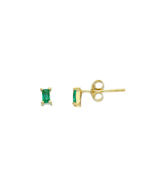 Boucles d'oreilles vert foncé