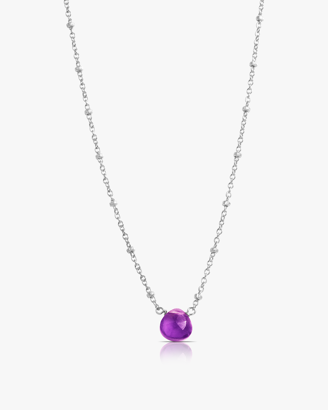 Droplet Amethyst Necklace