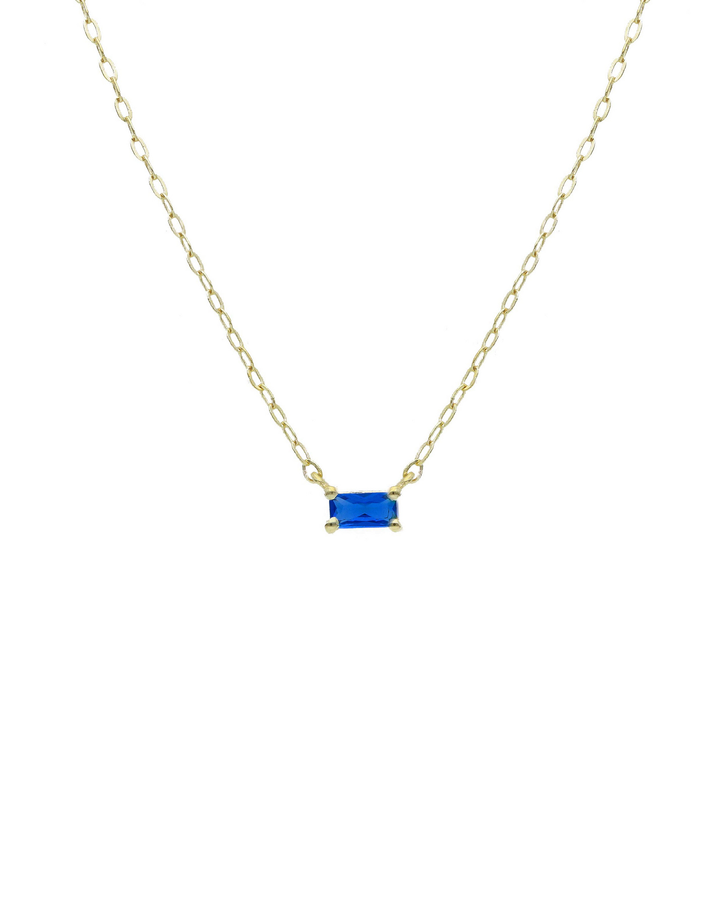 Lil Baguette blue necklace