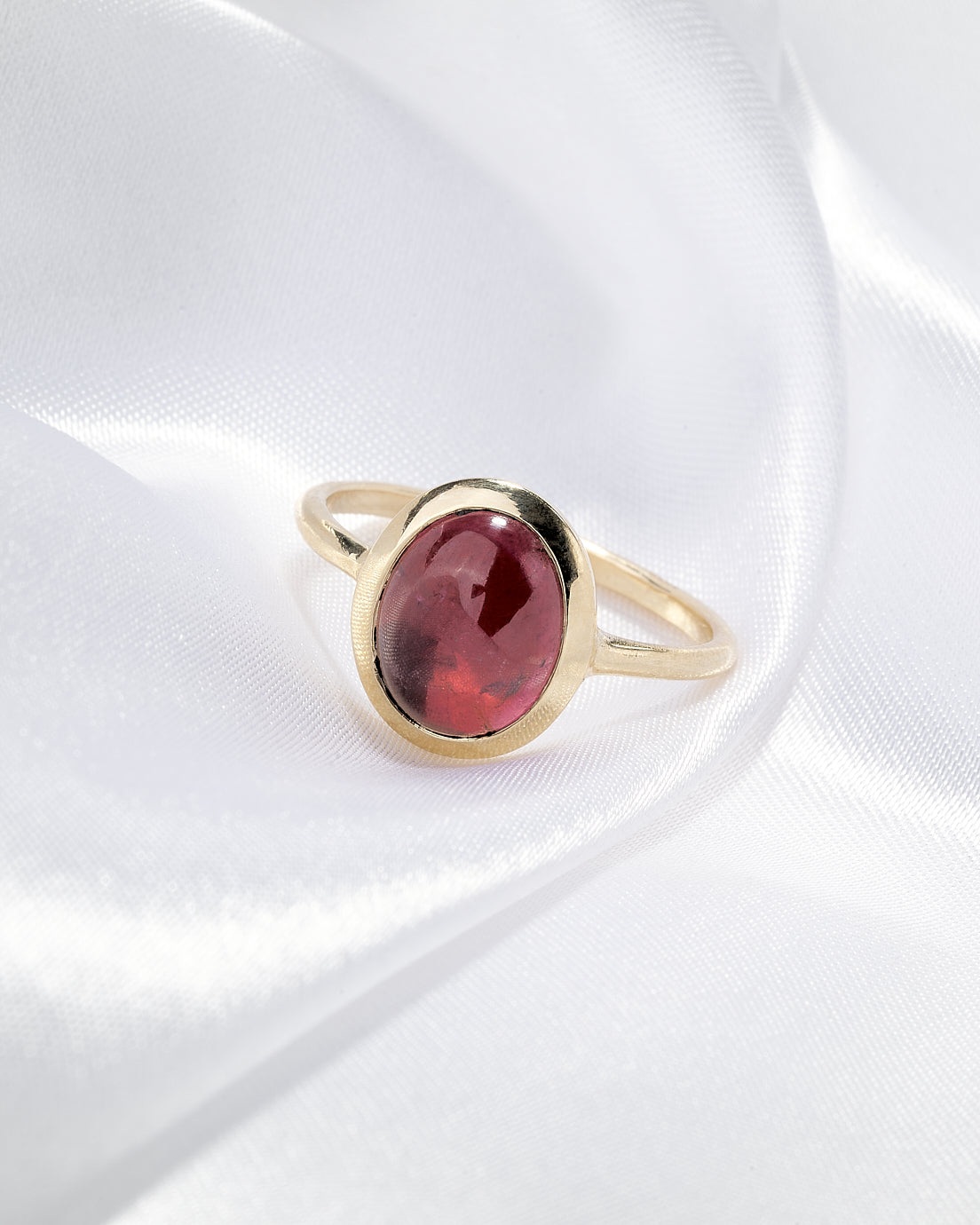 Strawberry Tourmaline Ring