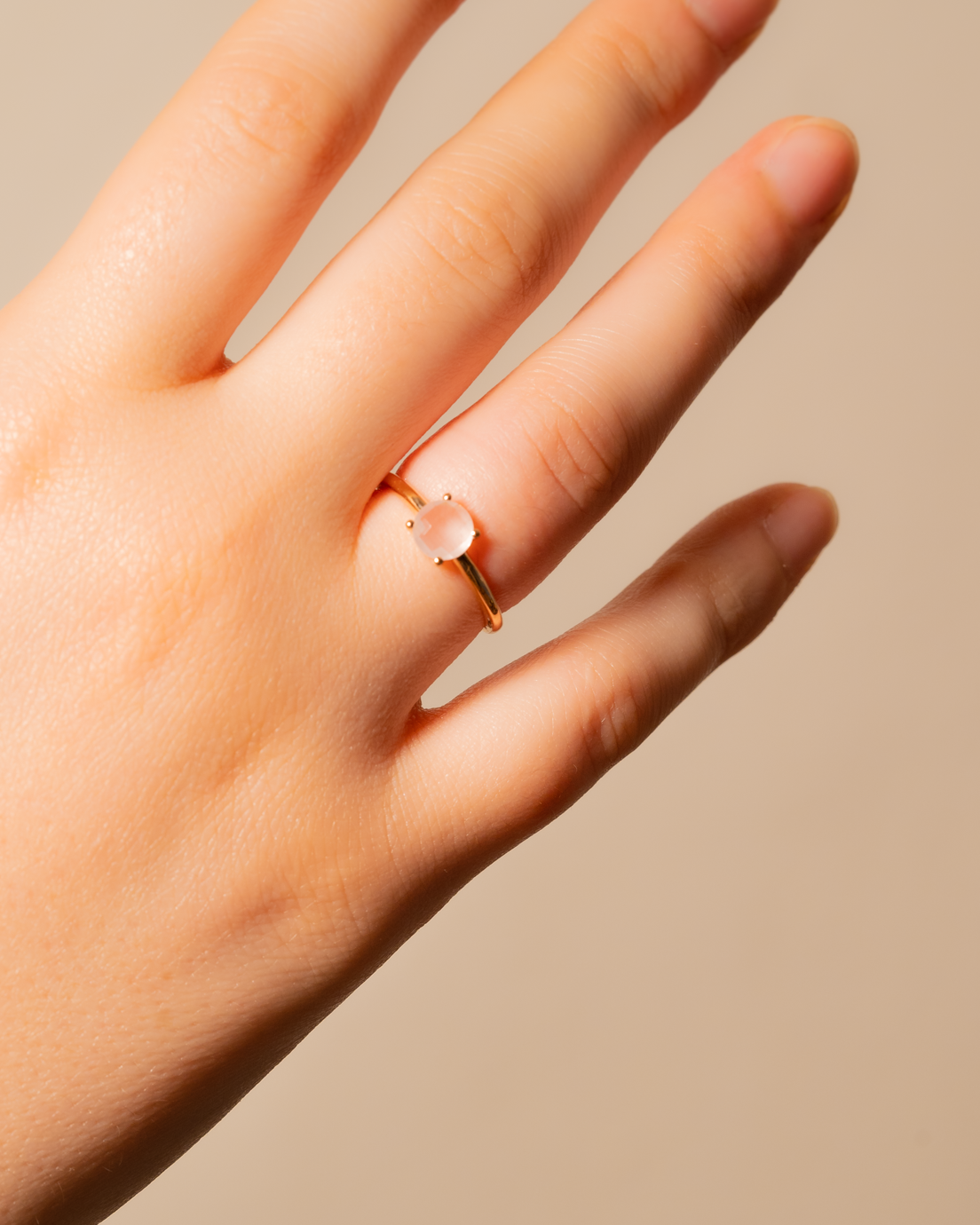 Glowy Ring (Hydro Pink Quartz)