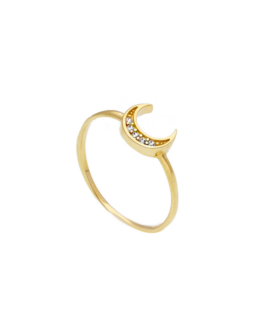 Sprinkle moon ring