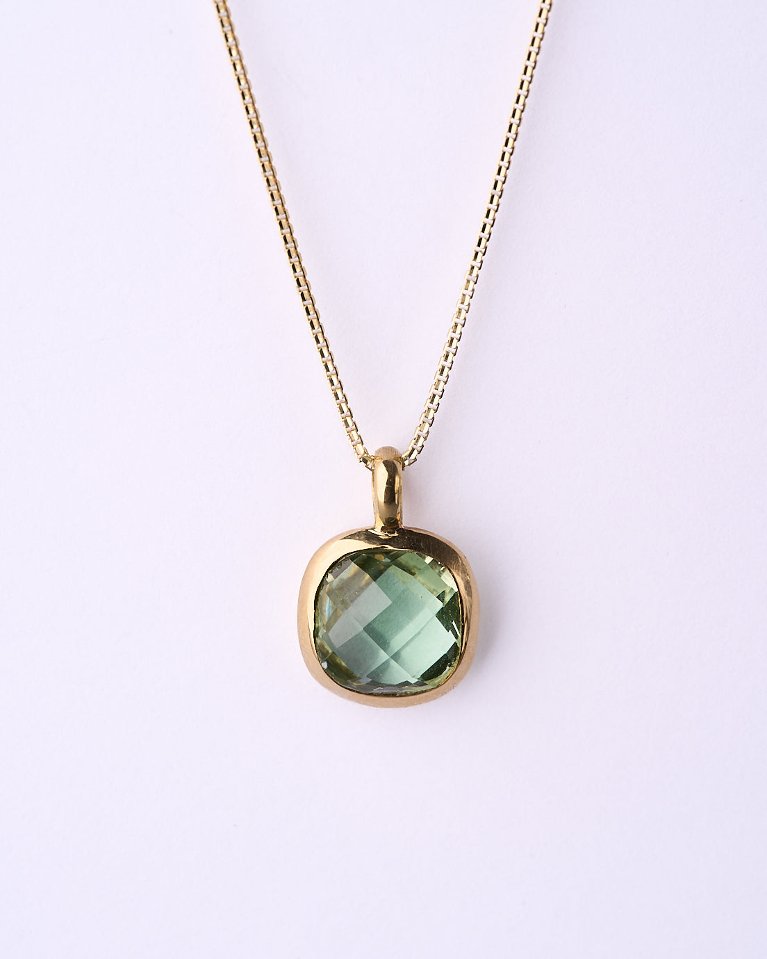 Reina necklace - Prasiolite