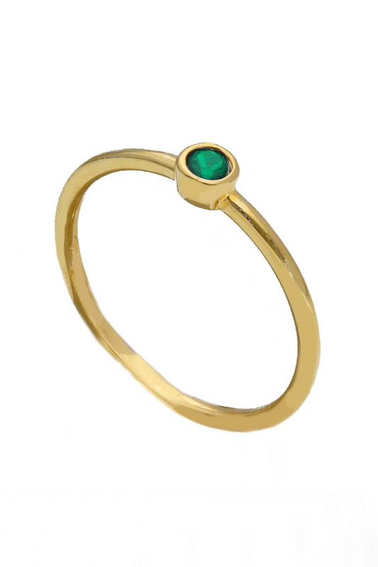 Belle Ring (Green Cubic Zirconia)