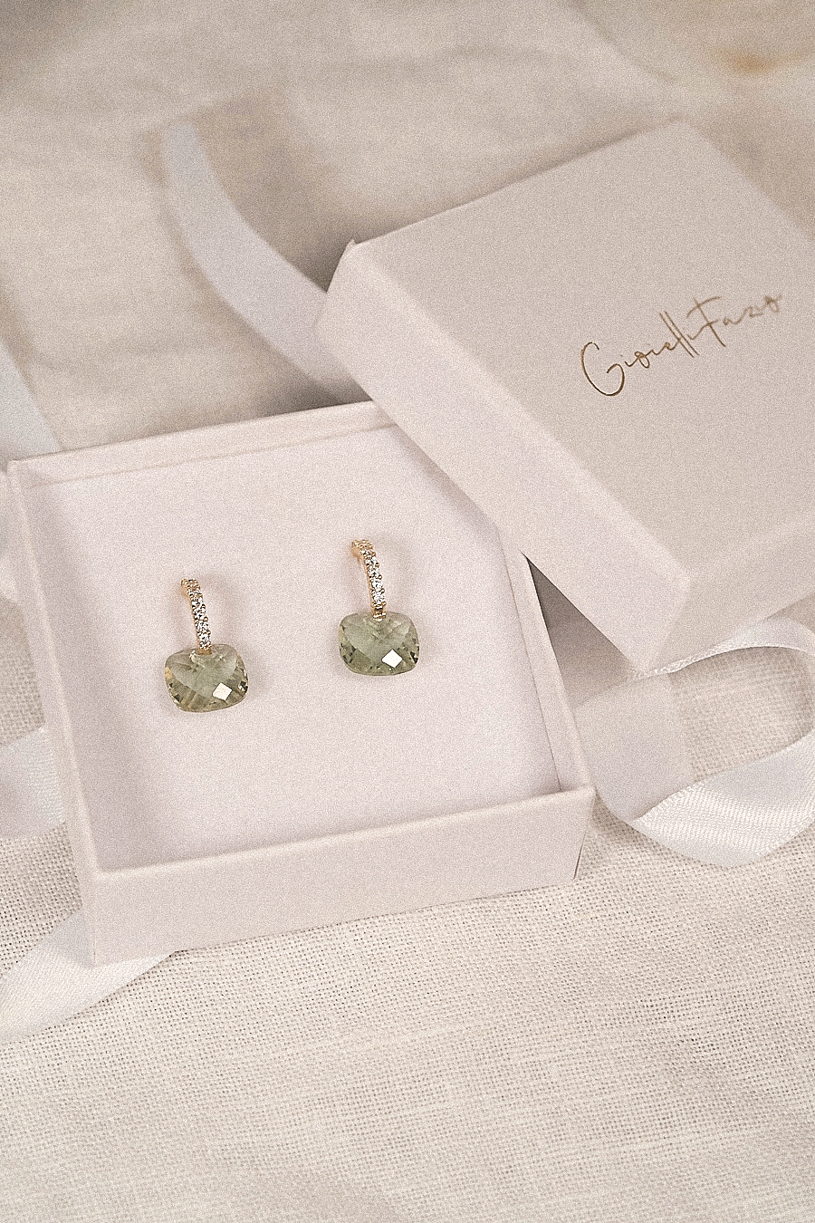 Gemstone Hoop Earrings - GioielliFazio