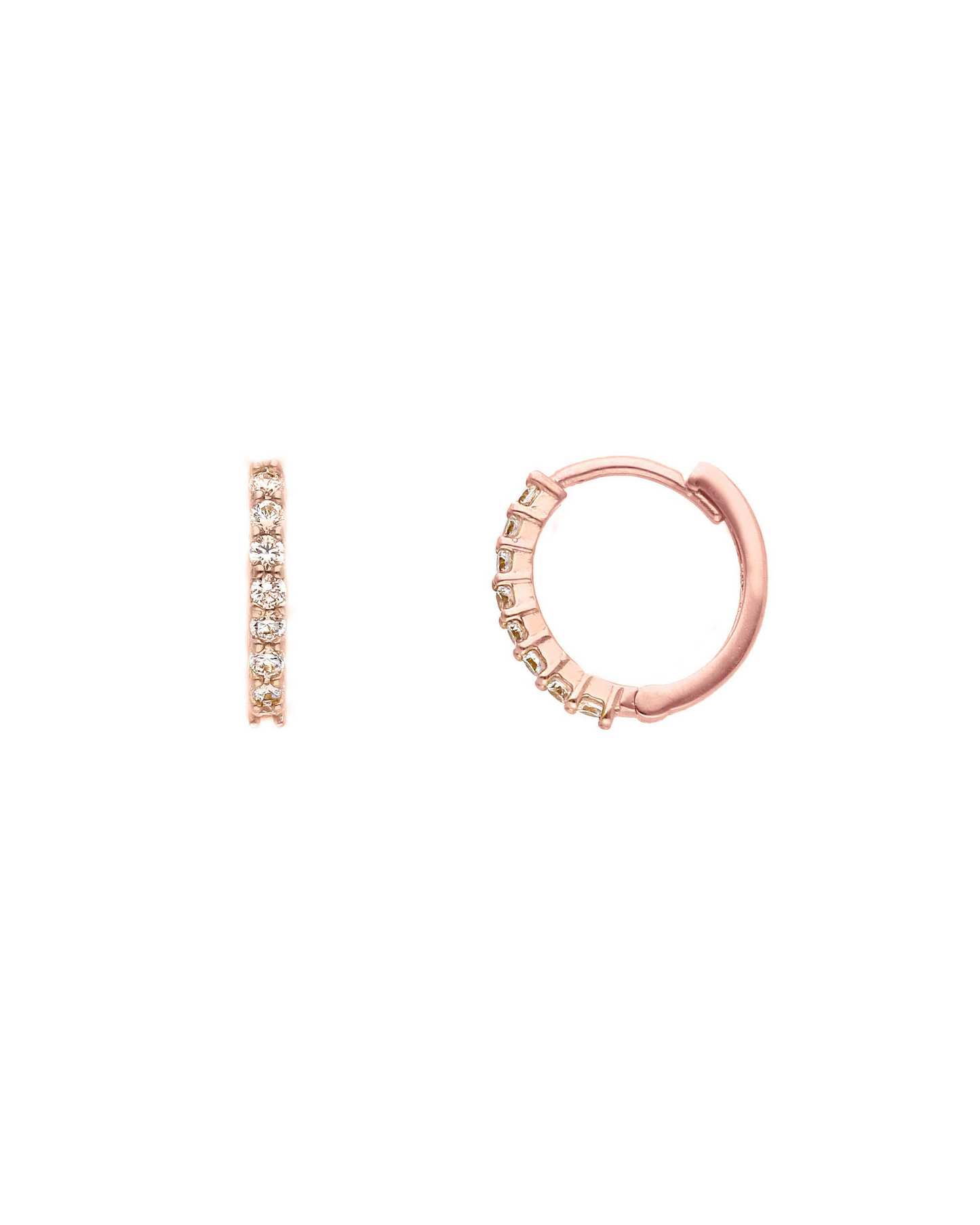 Zirconia Hoop earrings