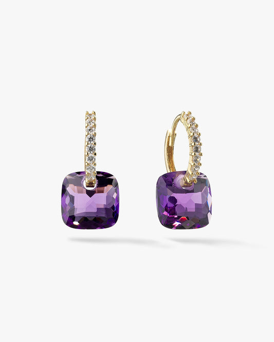 Gemstone Hoop Earrings - GioielliFazio