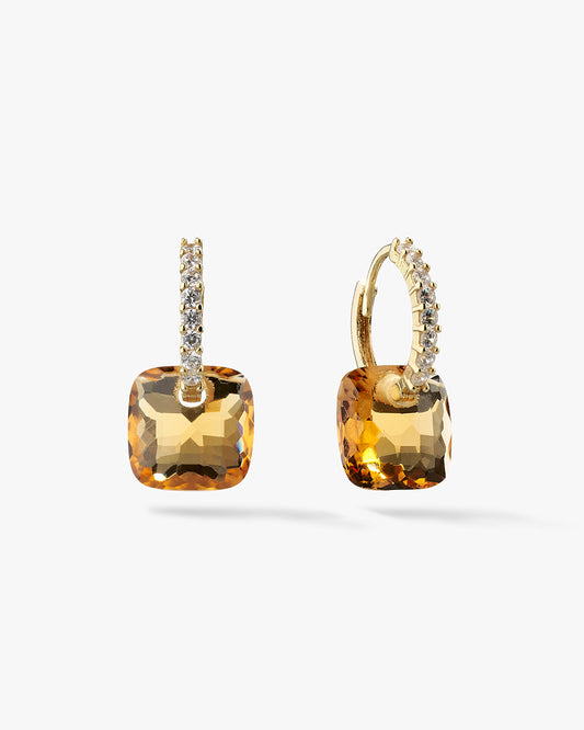 Gemstone Hoop Earrings - GioielliFazio