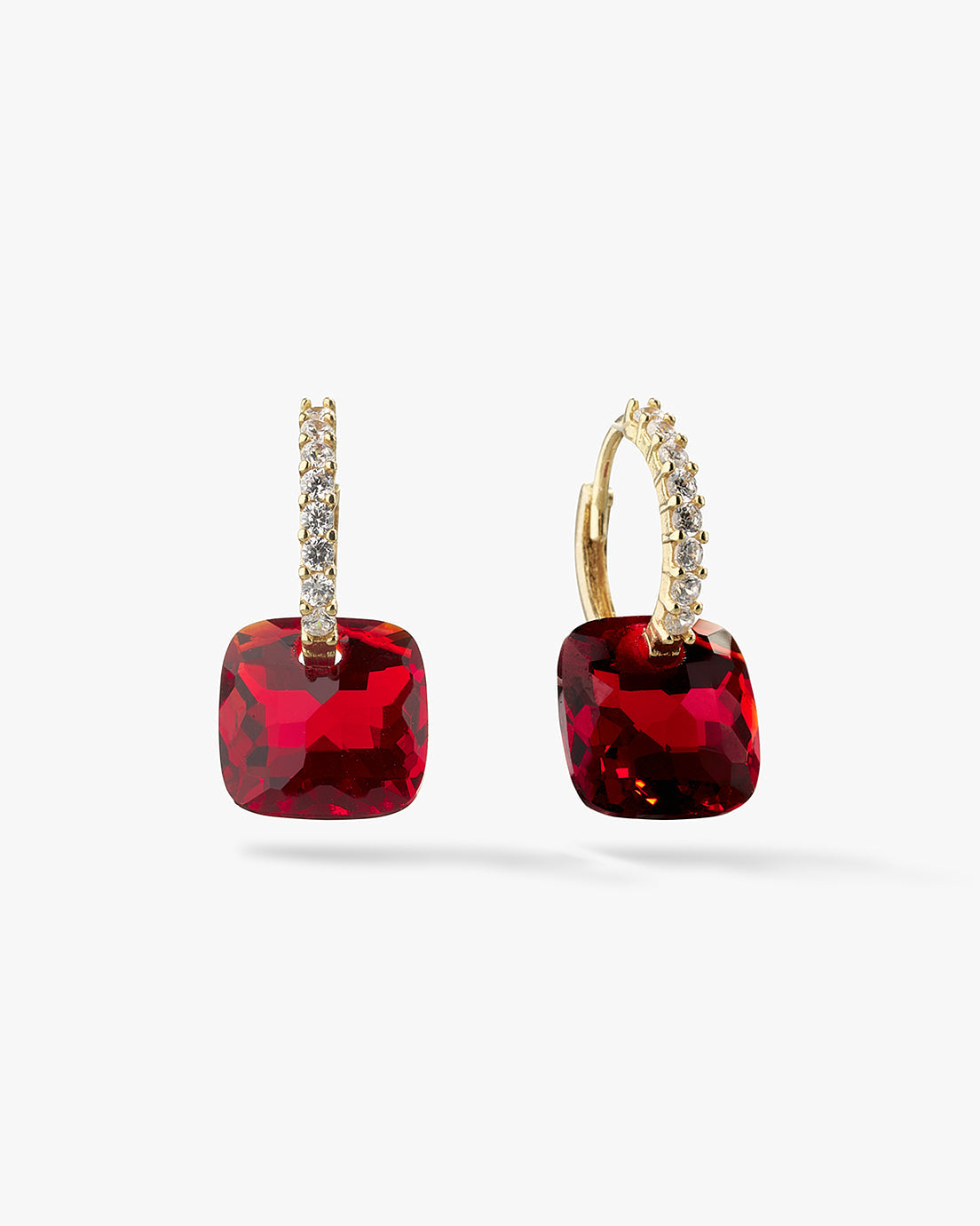 Gemstone Hoop Earrings - GioielliFazio