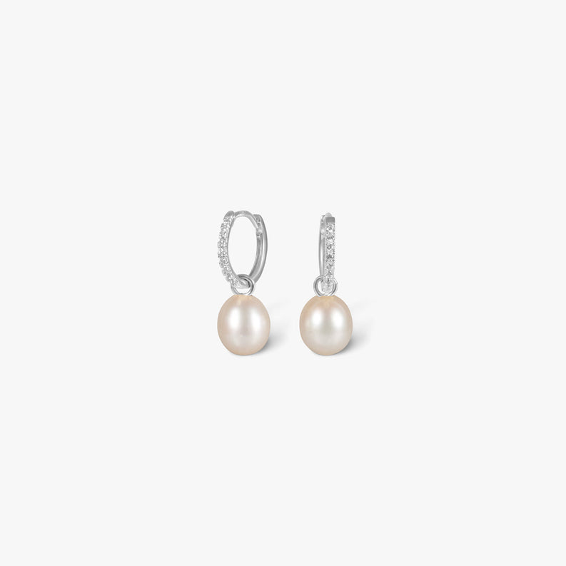 Pearl Earring (prezzi, abbinam...) - Oro 18K Bianco / Peridoto (Verde)