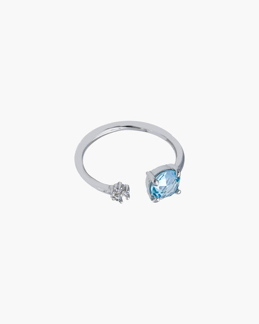 ANELLO CON TOPAZIO AZZURRO