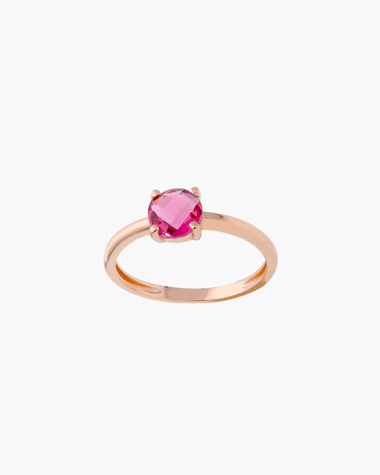 Glowy Pink Quartz Ring - GioielliFazio