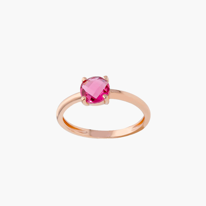 Glowy Pink Quartz Ring
