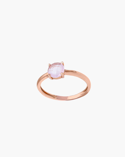 Glowy Ring  (Quarzo Rosa)