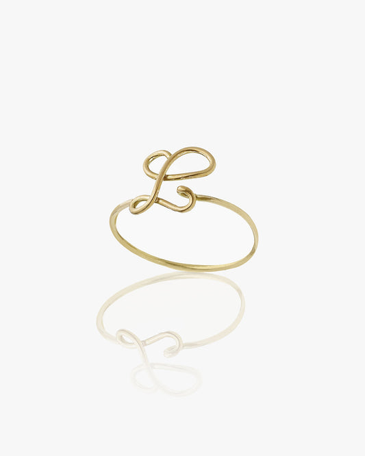 Cursive ring (L-V)