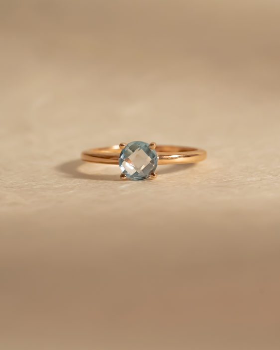 Glowy Light Blue Topaz Ring - GioielliFazio